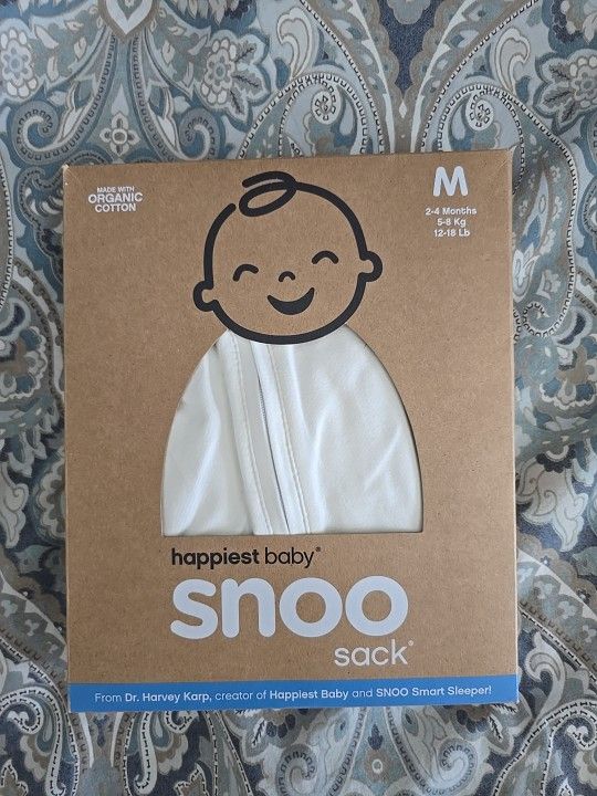 SNOO Happiest Baby Sleep Sack Swaddle Wrap Ivory Medium 2-4 Months 12-18 lbs New