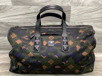Mcm Nylon Camo Dieter Weekender Loden Green (A1D023988)
