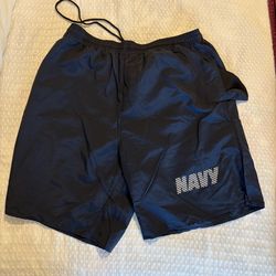 U.S. Navy Gold T and Swim Trunks with Reflective Ensignia