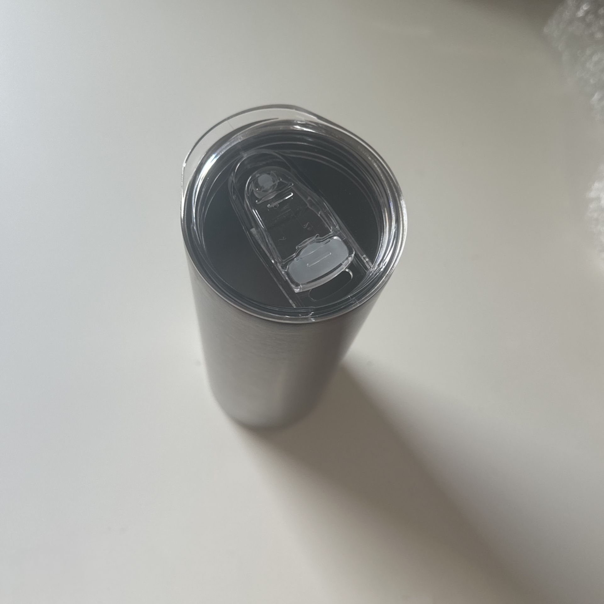 20 Oz Stainless Steel Cup, Includes Lid And Straw