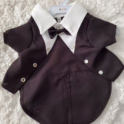 Puppy Dog Costume Pet Cat Tuxedo XXL Medium And Small  Formal Wear Clothing