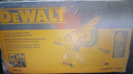 DeWalt DWS780 Corded 12" Double Bevel Sliding Compound Miter Saw