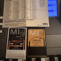 Korg m1 Organ sound cards 