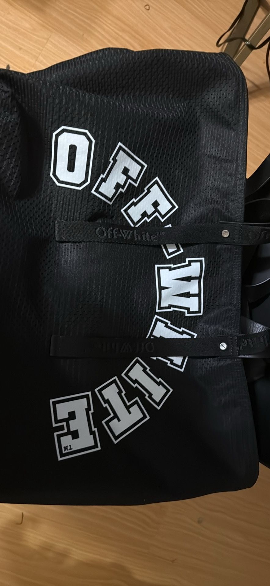 Off-White Day Off Mesh Baseball Tote Bag 