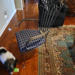 6 Cushioned Kitchen Chairs,  Very strong  & heavy with New Cushions 