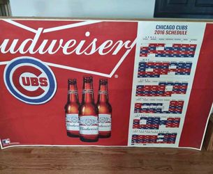 Cubs 2016 Budweiser Schedule Banner