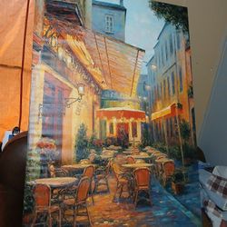 Vincent Van Gohh Cafe Painting 