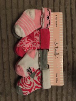 8 pair baby girl socks