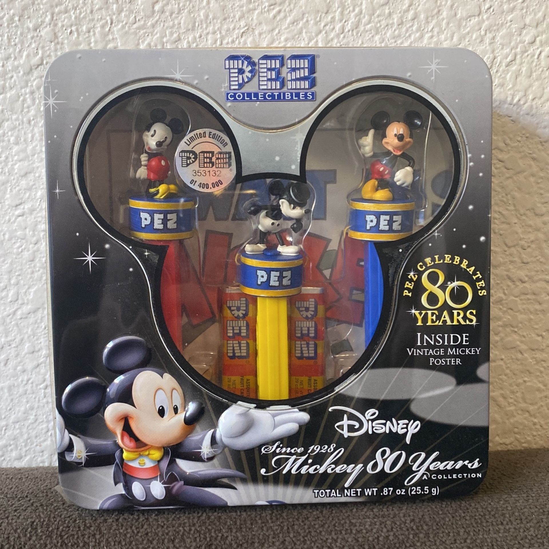 Disney Pez Mickey 80 Years