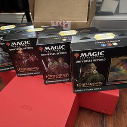 MTG Magic The Gathering Lord Of The Rings Commander Decks Bundle