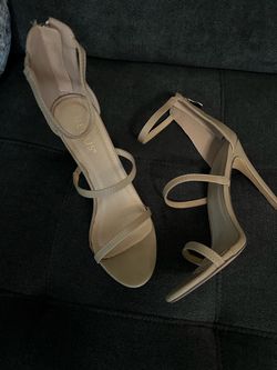 Nude Strappy Stiletto Heels