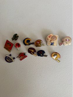 Vintage NFL Lapel Pin Lot (11)
