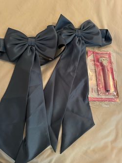 Satin Double Bow Sash Belt