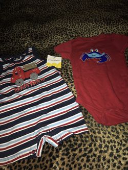 Baby boy 6 months summer outfits x 2