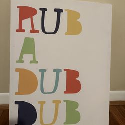 Rub a Dub Dub Canvas 