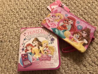 Disney Princess art set and wristlet