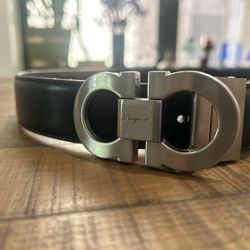 Designer Ferragamo Leather Male’s Belt - Good Condition 