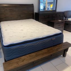 New year sale. Peter solid wood bedroom set now $599. Easy finance option. Same day delivery.