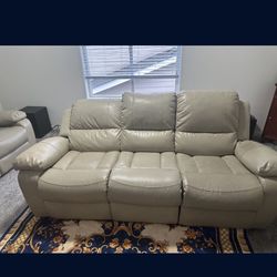 Recliner Leather Couch 