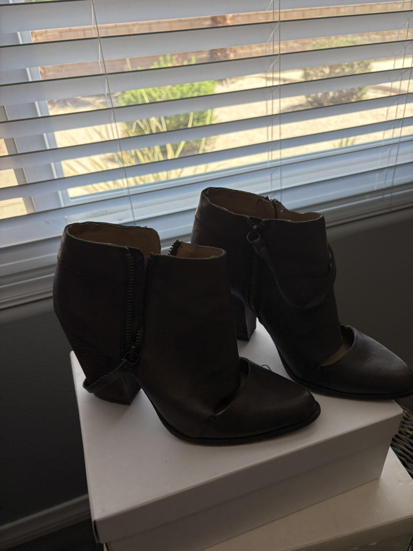 Black Booties Ladies Size 7.5