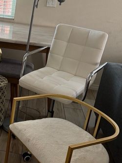White Tufted Accent Chair