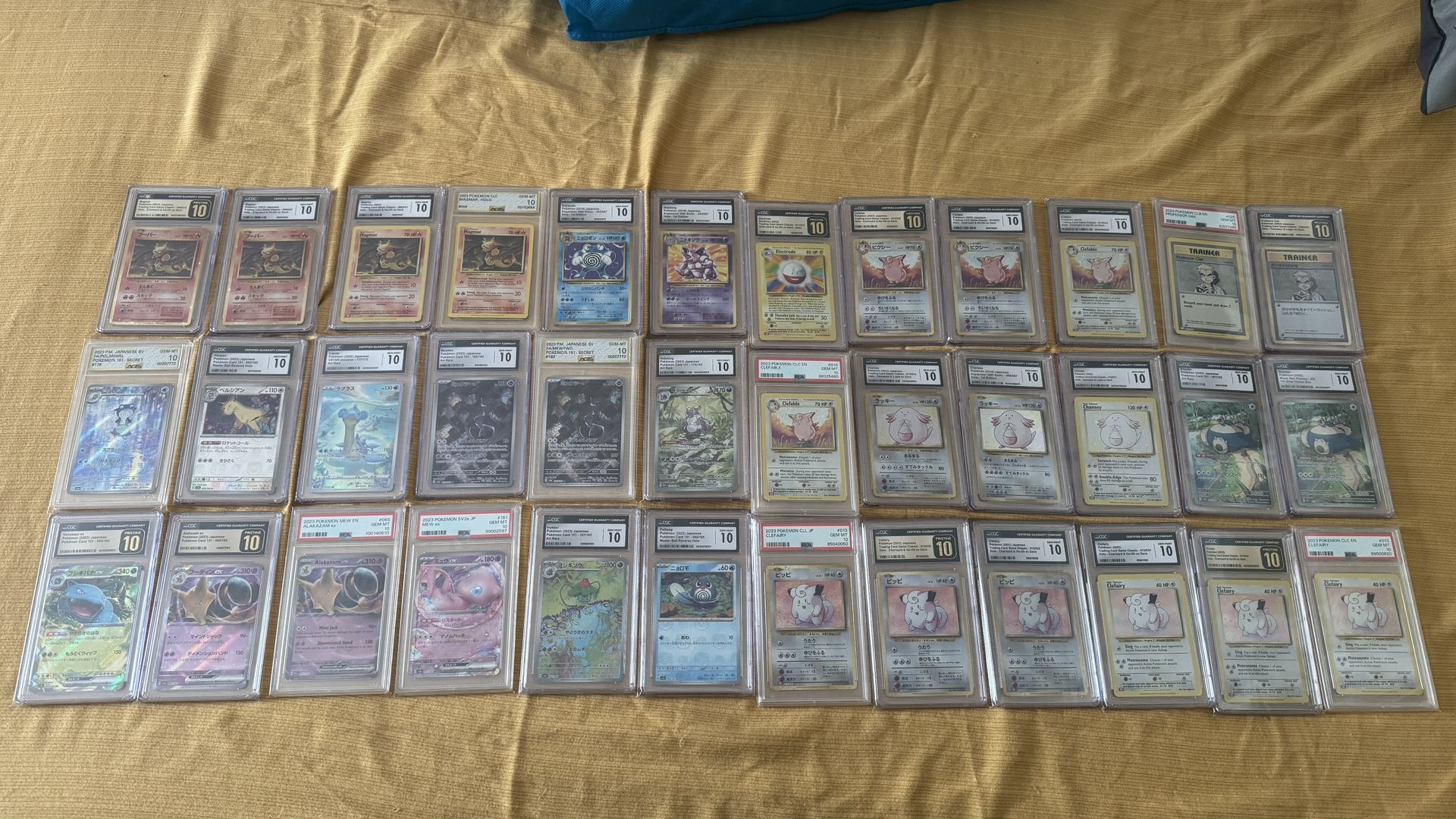 36 New English Japanese Wrapped Pokemon 151 Card Classic Anniversary Slabs PSA CGC AGS Gem Mint 10’s