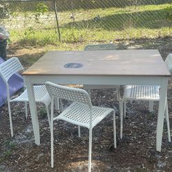 Table and 4 chairs