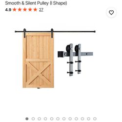 8FT Sliding Barn Door Hardware Kit
