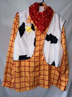 Woody Toy Story Cowboy Costume Shirt and Vest
