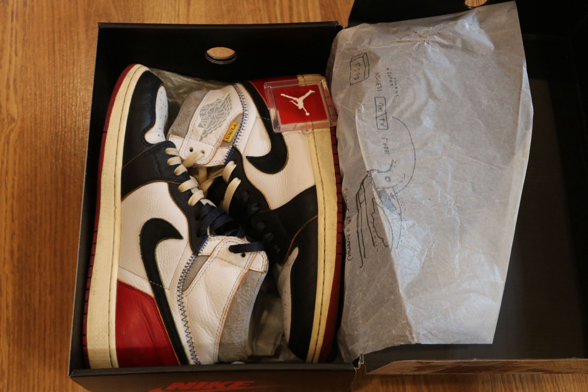 Air Jordan 1 Union LA BLACK TOE SIZE 10.5 