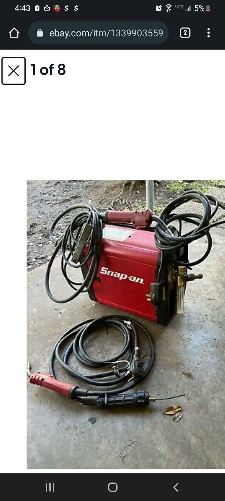 Snap On MI160i Gas/gasless Welder