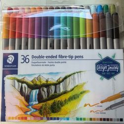 NEW Staedtler Design Journey 36 Double-Ended Marker Set – Art & Coloring Pens