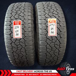 2 Like New LT275/65 R20 Goodyear Wrangler 