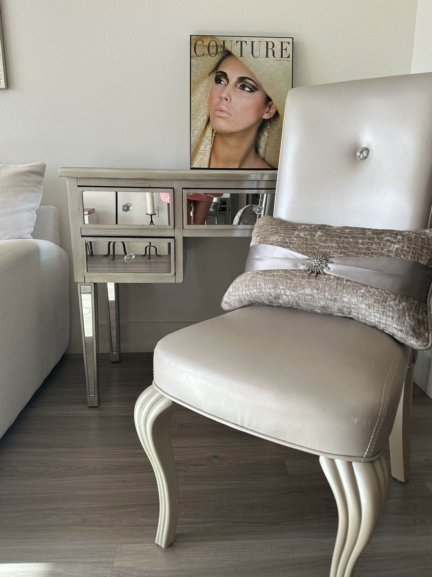 Mirrored Desk or Vanity