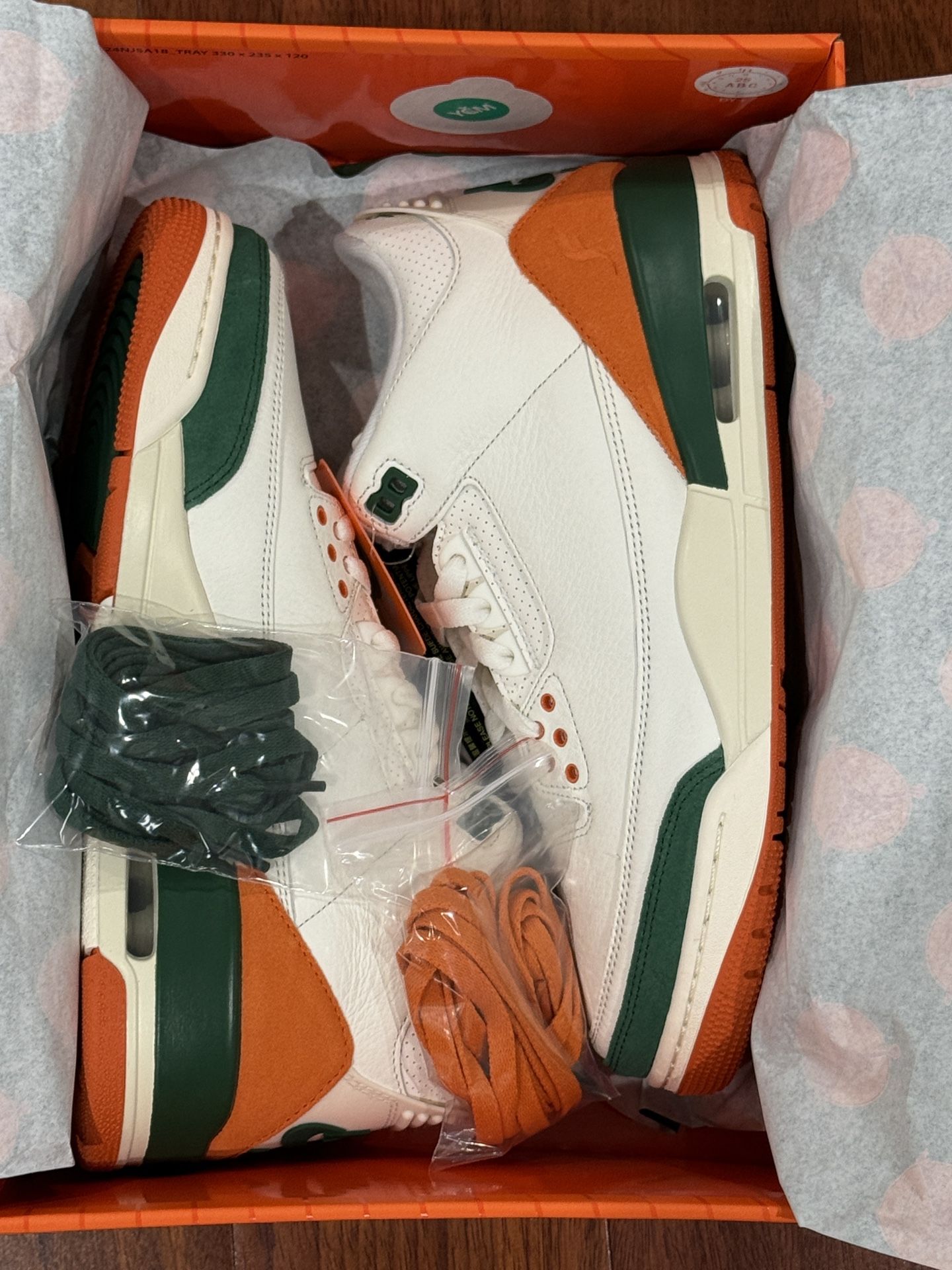 Nike Air Jordan Retro 3 Solefly Miami Sz 9