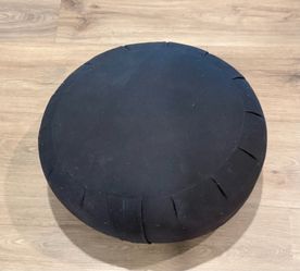 Fitness Zafu Meditation Cushion 15” Round Yoga Pillow - Black