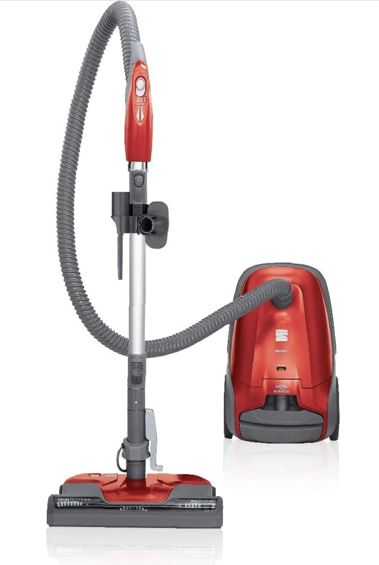 Kenmore 81414 Bagged Canister Vacuum Cleaning Tools, 400 Series + Telescoping Wand, Red