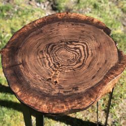 Live Edge Black Walnut End Table Side Table 