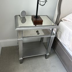 Pair Of Mirrored Nightstands 