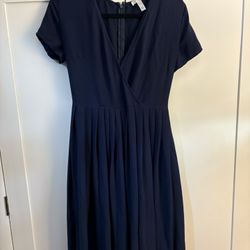 Navy A Line Dress