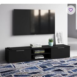 Black TV Console