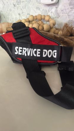 Service Dog Harness Large Red 