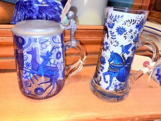 German Glass Steins