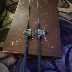 Penn Reel And Rod Combo   (2 Rods And Reels )