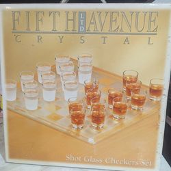 Crystal Shot Glass Chess Set