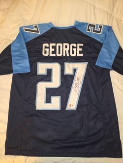 Eddie George signed jersey