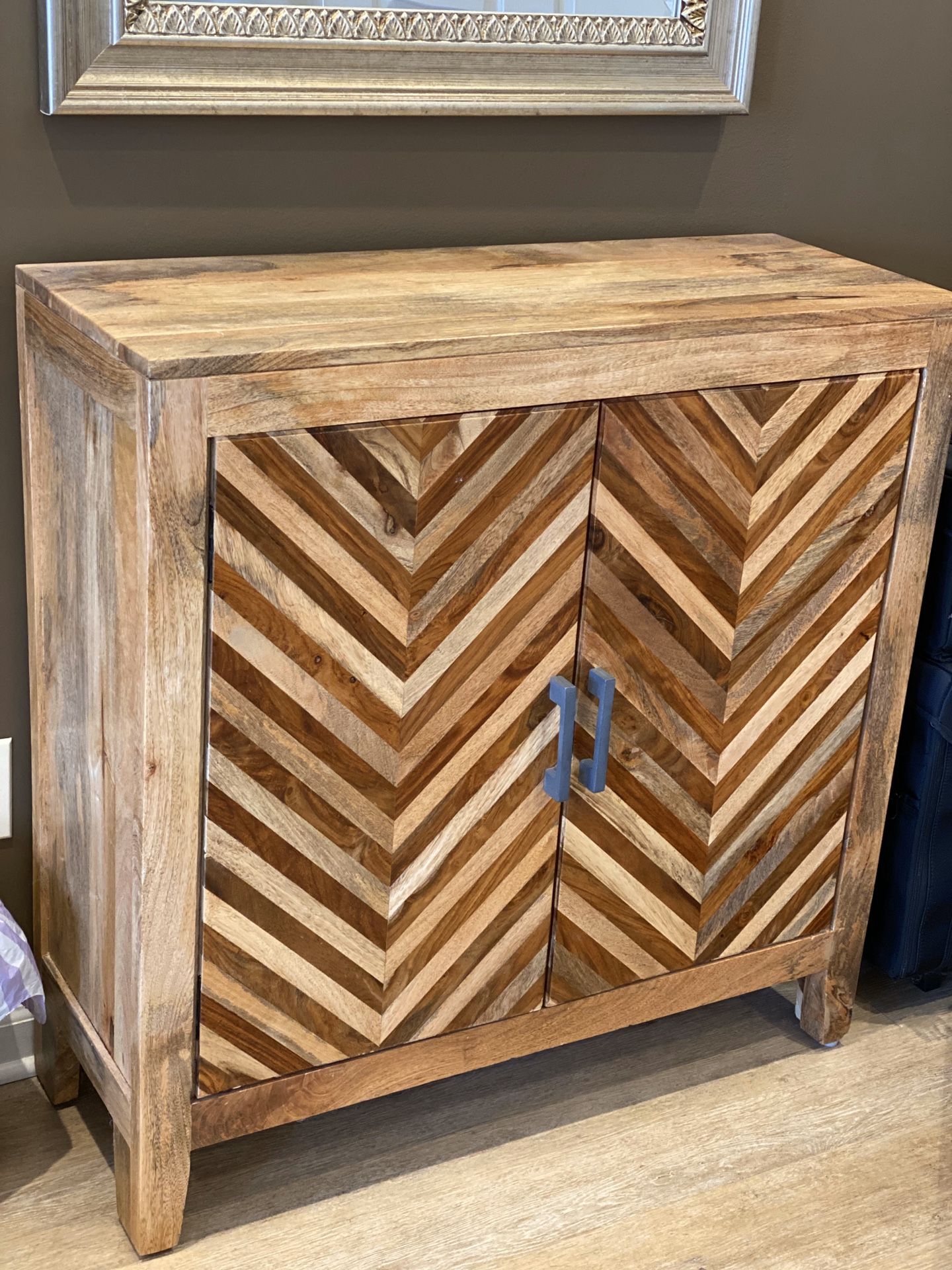 Gorgeous antique Solid mango wood accent cabinet