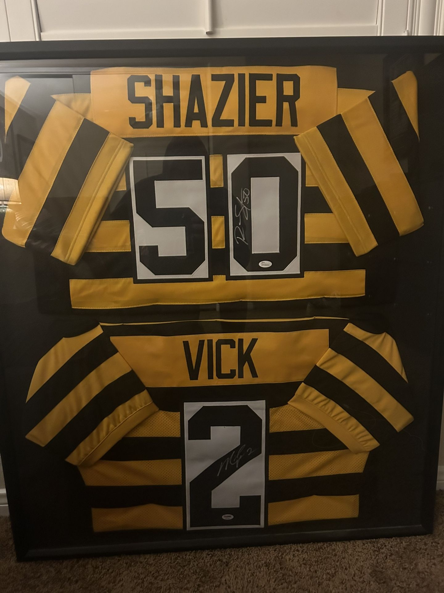 Steelers Ryan Shazier Line Backer  M. Vick Quarterback