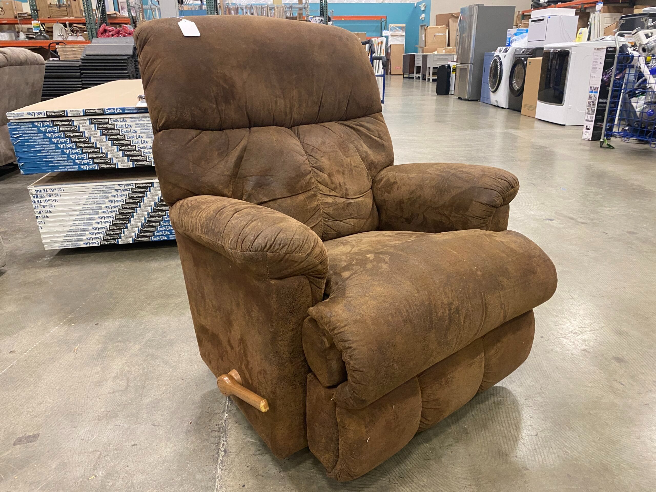 Brown Microfiber Manual Recliner