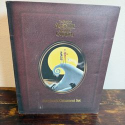 Disney Nightmare Before Christmas Storybook Ornament 7 Piece Set 2004 by Disn...